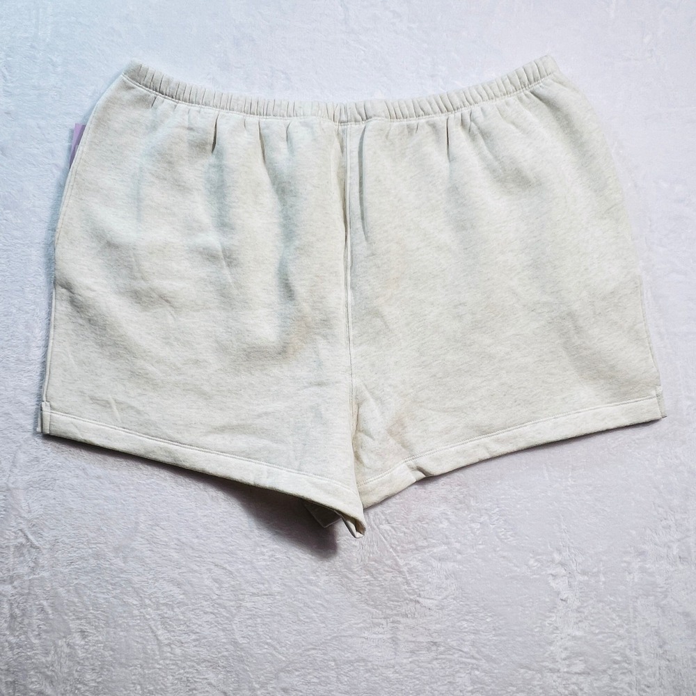 Wild Fable Womens Plus 2X Heather Grey Fleece Sweat Shorts High Rise NWT - Picture 3 of 6